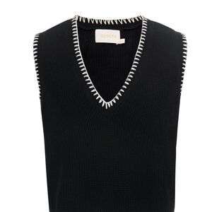 Sancia Women's Classic Black V-Neck Sweater